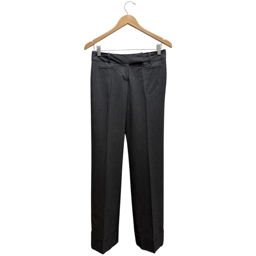 Ann Taylor LOFT Gray Dress Pants Cuffed Hem